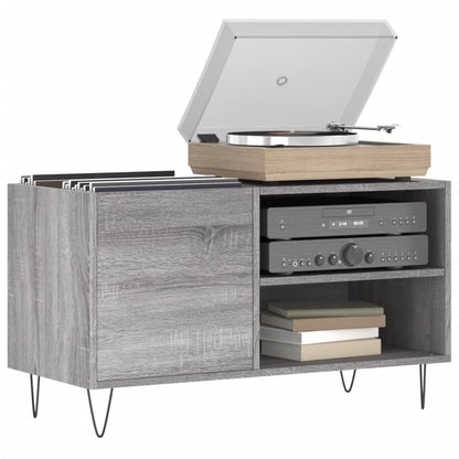 Mobile Porta Dischi Grigio Sonoma 85x38x48 cm Legno Multistrato - homemem39