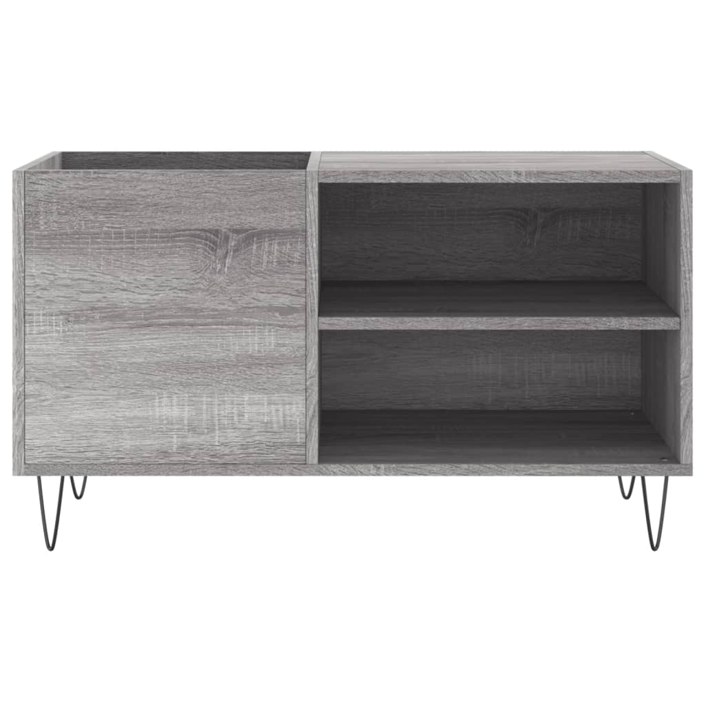 Mobile Porta Dischi Grigio Sonoma 85x38x48 cm Legno Multistrato - homemem39