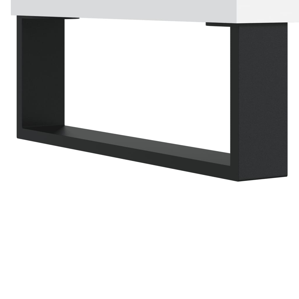 Mobile Porta Dischi Bianco 85x38x48 cm in Legno Multistrato | homemem39