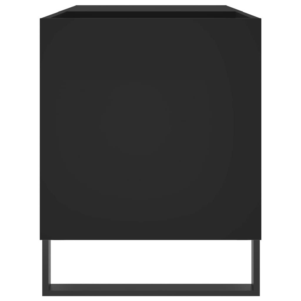 Mobile Porta Dischi Nero 85x38x48 cm in Legno Multistrato | homemem39