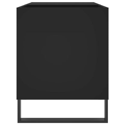 Mobile Porta Dischi Nero 85x38x48 cm in Legno Multistrato | homemem39