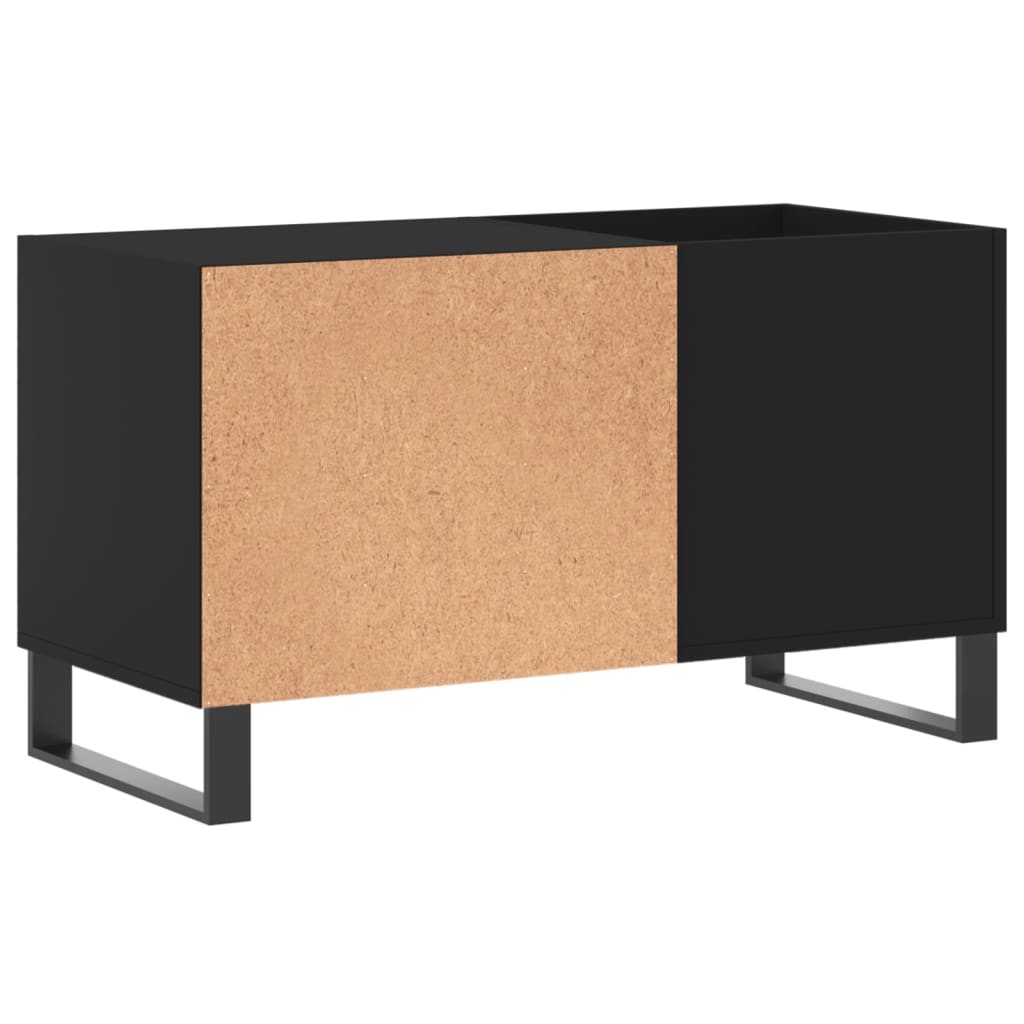Mobile Porta Dischi Nero 85x38x48 cm in Legno Multistrato | homemem39