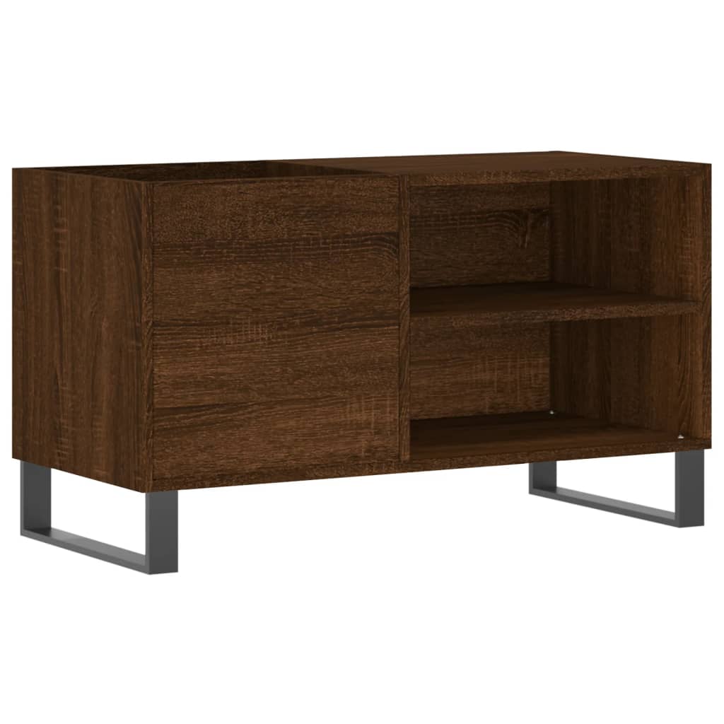 Mobile Porta Dischi Rovere Marrone 85x38x48cm Legno Multistrato - homemem39