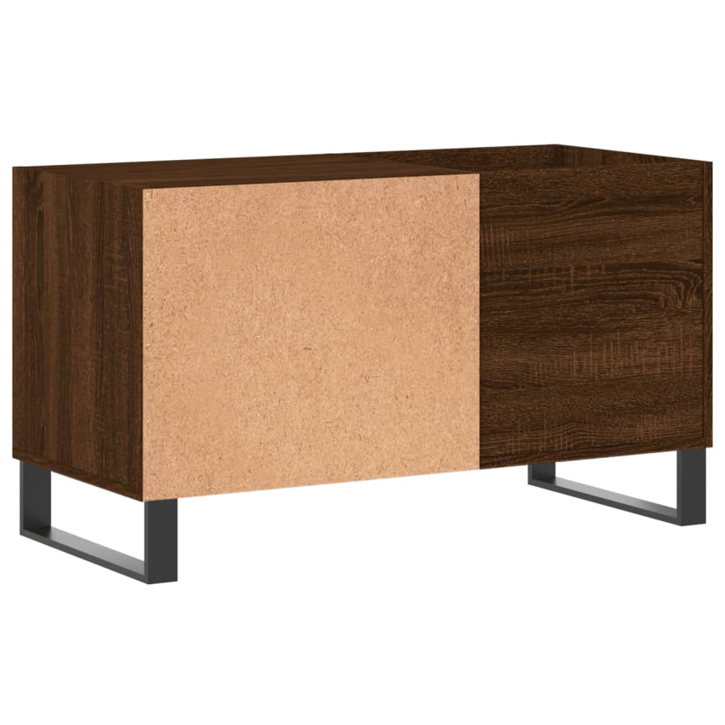 Mobile Porta Dischi Rovere Marrone 85x38x48cm Legno Multistrato - homemem39