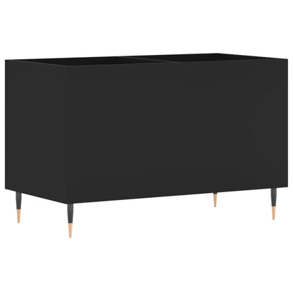 Mobile Porta Dischi Nero 74,5x38x48 cm in Legno Multistrato - homemem39