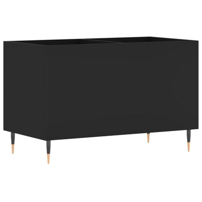 Mobile Porta Dischi Nero 74,5x38x48 cm in Legno Multistrato - homemem39
