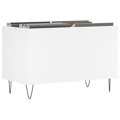 Mobile Porta Dischi Bianco 74,5x38x48 cm in Legno Multistrato - homemem39