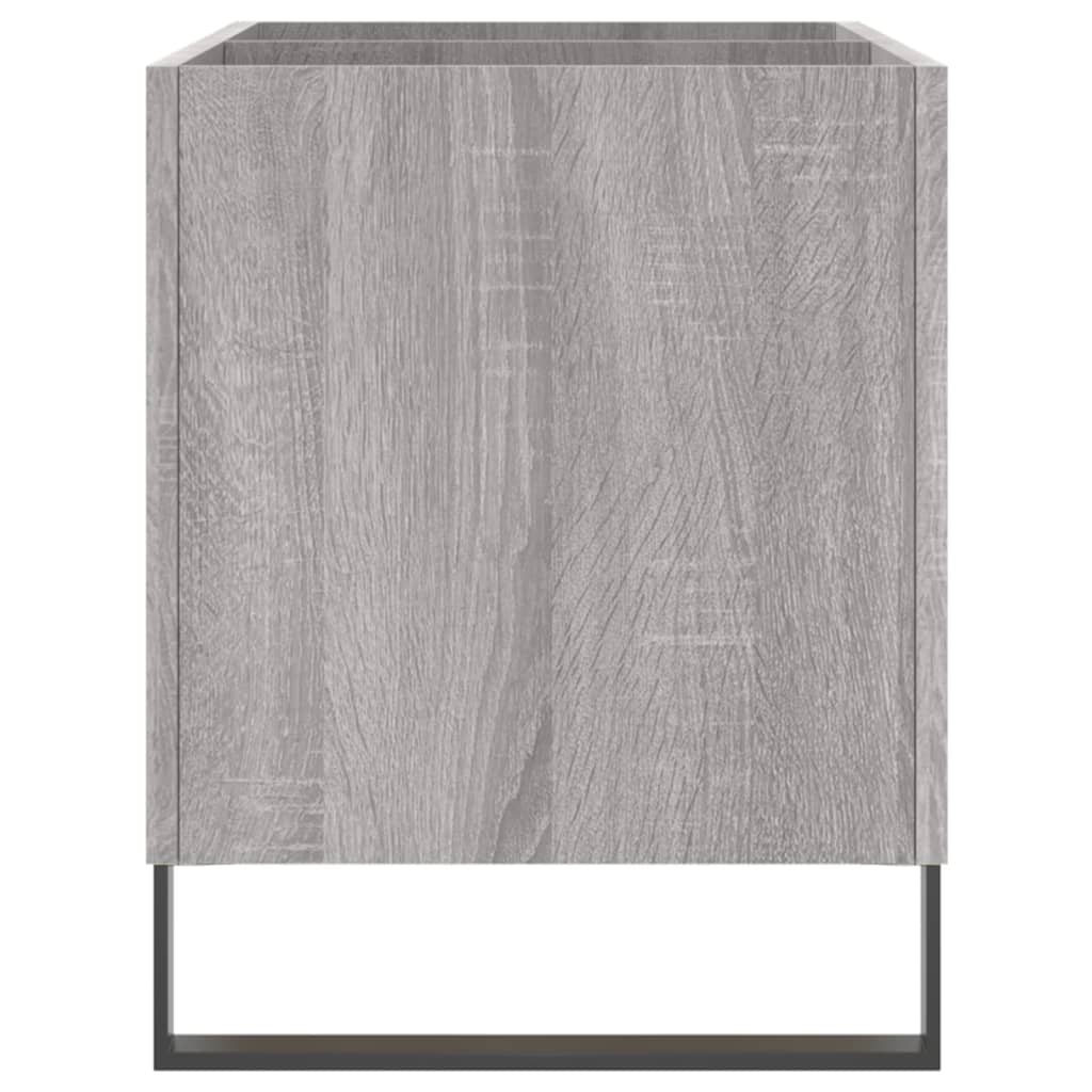 Mobile Porta Dischi Grigio Sonoma 74,5x38x48 Legno Multistrato