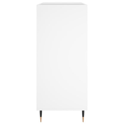Mobile Porta Dischi Bianco 84,5x38x89 cm in Legno Multistrato
