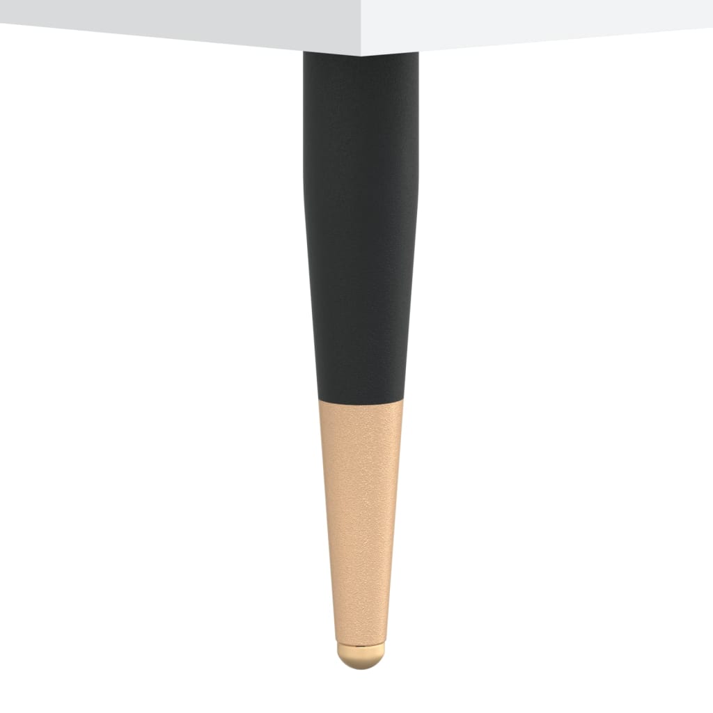 Mobile Porta Dischi Bianco 84,5x38x89 cm in Legno Multistrato