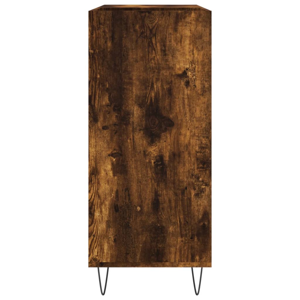 Mobile Porta Dischi Rovere Fumo 84,5x38x89 cm Legno Multistrato - homemem39