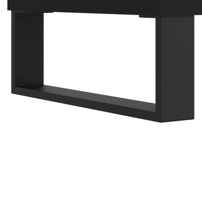 Mobile Porta Dischi Nero 84,5x38x89 cm in Legno Multistrato - homemem39