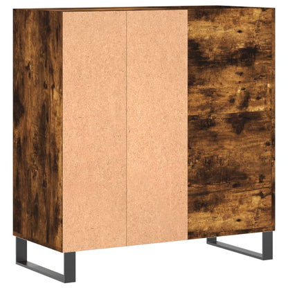 Mobile Porta Dischi Rovere Fumo 84,5x38x89 cm Legno Multistrato - homemem39