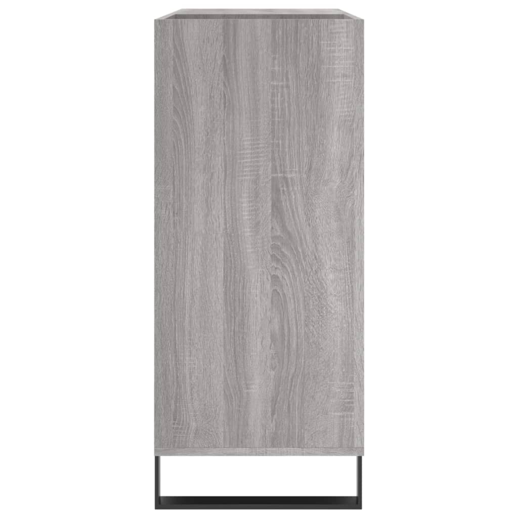 Mobile Porta Dischi Grigio Sonoma 84,5x38x89 Legno Multistrato - homemem39