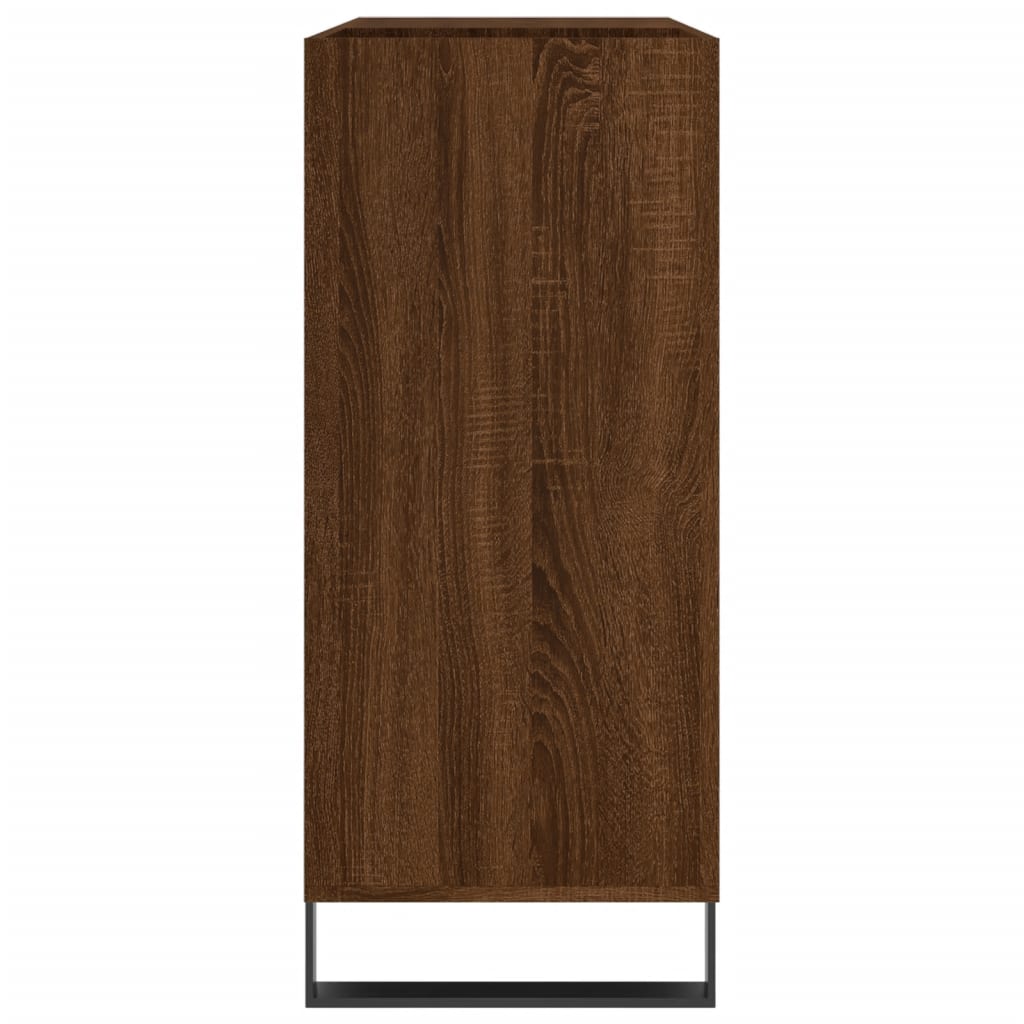 Mobile Porta Dischi Rovere Marrone 84,5x38x89 Legno Multistrato - homemem39