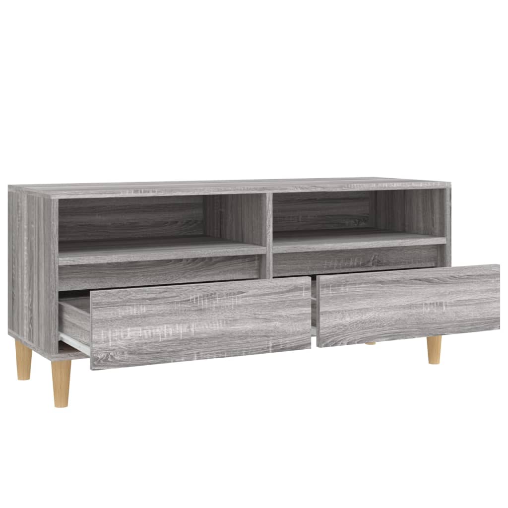 Mobile Porta TV Grigio Sonoma 100x34,5x44,5cm Legno Multistrato - homemem39
