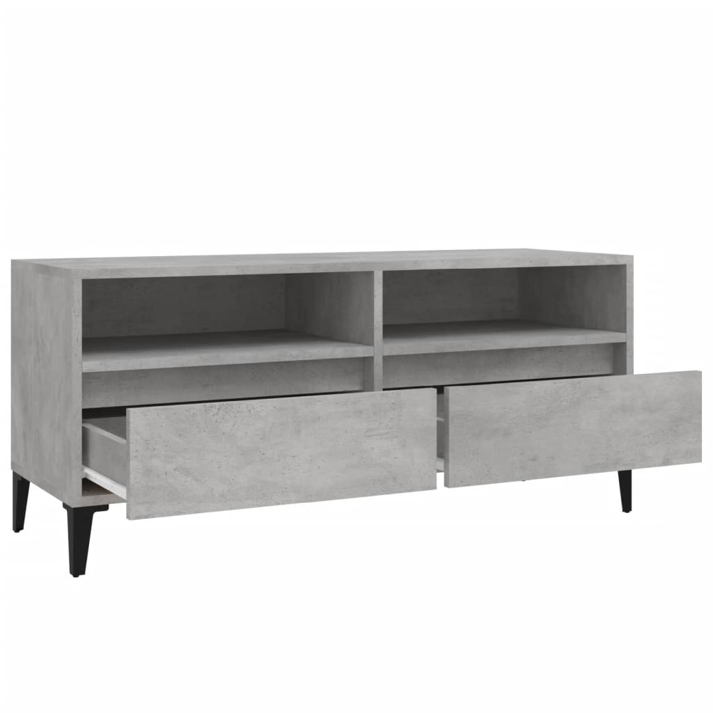 Mobile per TV Grigio Cemento 100x34,5x44,5 cm Legno Multistrato - homemem39