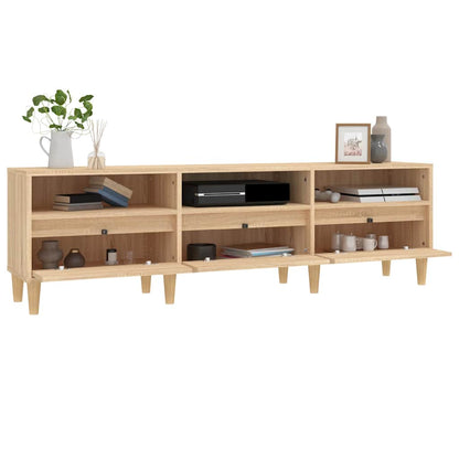 Mobile Porta TV Rovere Sonoma 150x30x44,5 cm Legno Multistrato