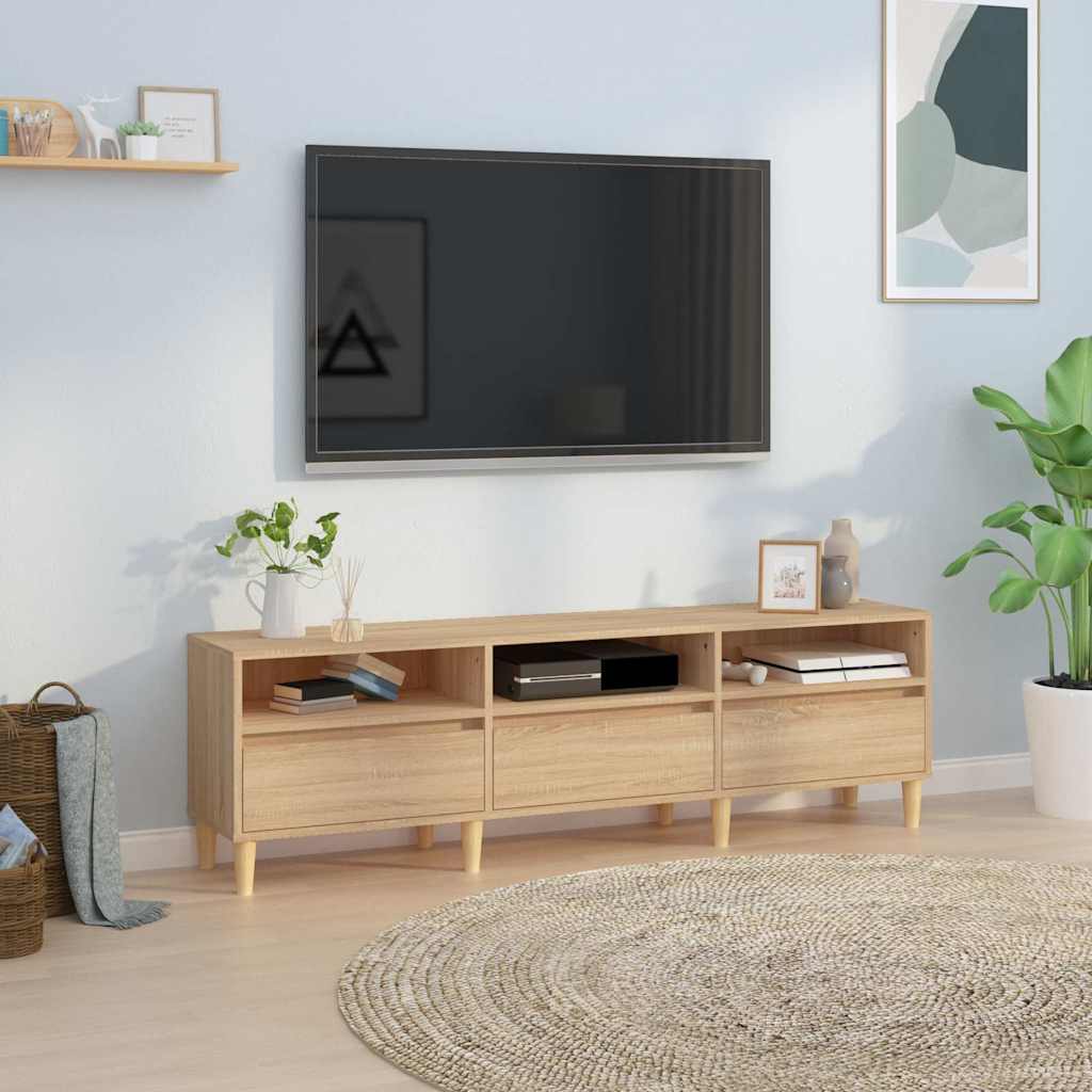 Mobile Porta TV Rovere Sonoma 150x30x44,5 cm Legno Multistrato