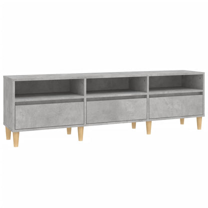 Mobile TV Grigio Cemento 150x30x44,5 cm Legno Multistrato - homemem39