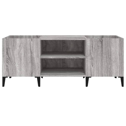 Mobile Porta Dischi Grigio Sonoma 121x38x48cm Legno Multistrato - homemem39