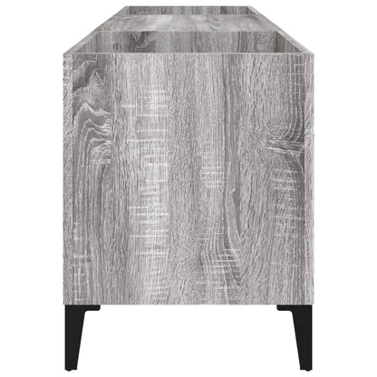 Mobile Porta Dischi Grigio Sonoma 121x38x48cm Legno Multistrato - homemem39