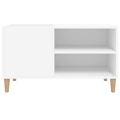 Mobile Porta Dischi Bianco 84,5x38x48 cm in Legno Multistrato - homemem39