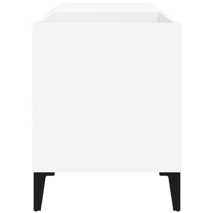 Mobile Porta Dischi Bianco 84,5x38x48 cm in Legno Multistrato - homemem39