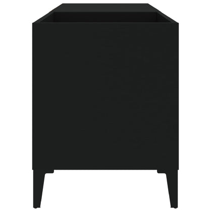 Mobile Porta Dischi Nero 84,5x38x48 cm in Legno Multistrato - homemem39