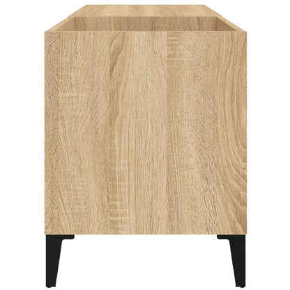 Mobile Porta Dischi Rovere Sonoma 84,5x38x48 Legno Multistrato - homemem39