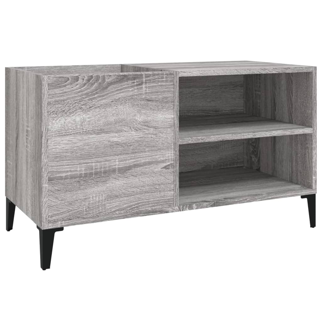 Mobile Porta Dischi Grigio Sonoma 84,5x38x48 Legno Multistrato - homemem39