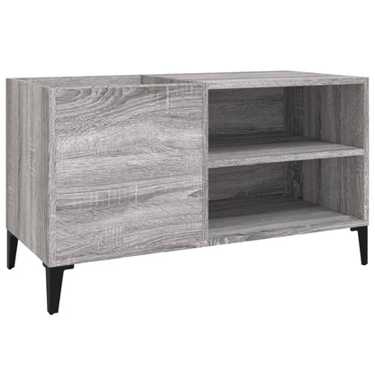 Mobile Porta Dischi Grigio Sonoma 84,5x38x48 Legno Multistrato - homemem39