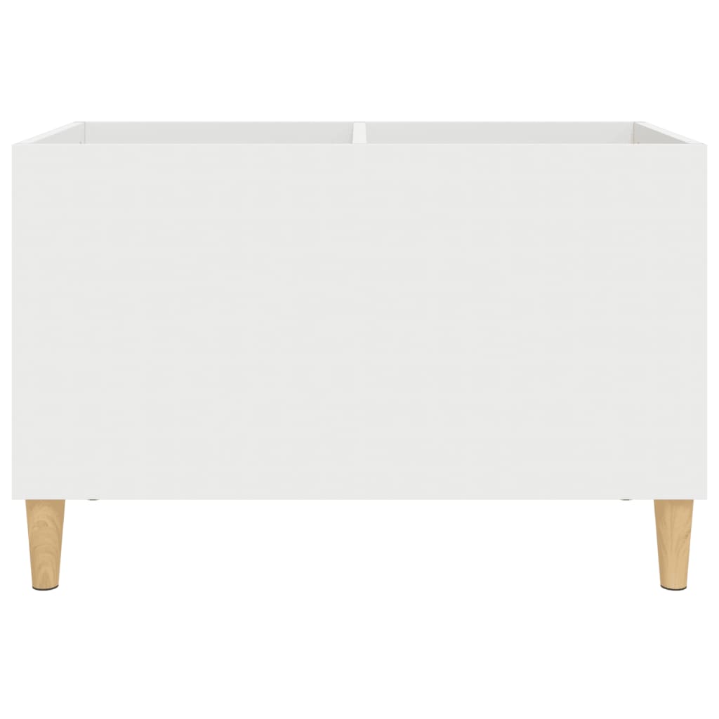 Mobile Porta Dischi Bianco 74,5x38x48 cm in Legno Multistrato - homemem39