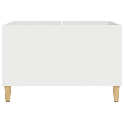 Mobile Porta Dischi Bianco 74,5x38x48 cm in Legno Multistrato - homemem39