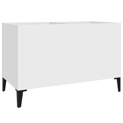 Mobile Porta Dischi Bianco 74,5x38x48 cm in Legno Multistrato - homemem39
