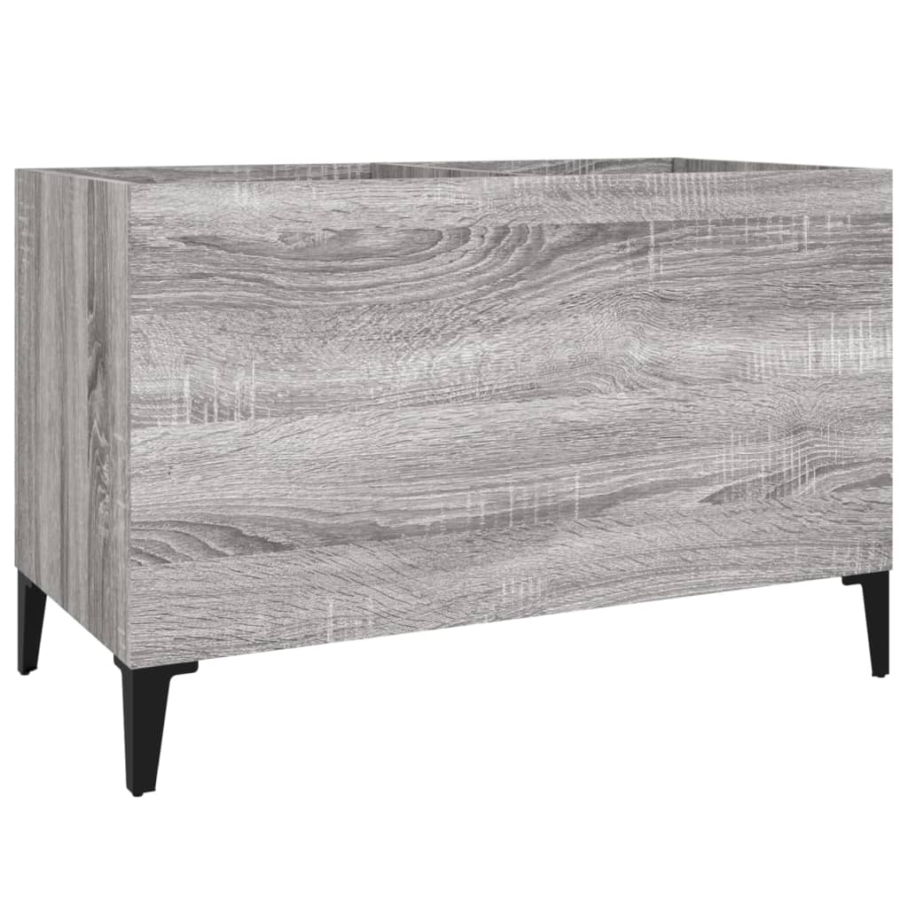 Mobile Porta Dischi Grigio Sonoma 74,5x38x48 Legno Multistrato - homemem39