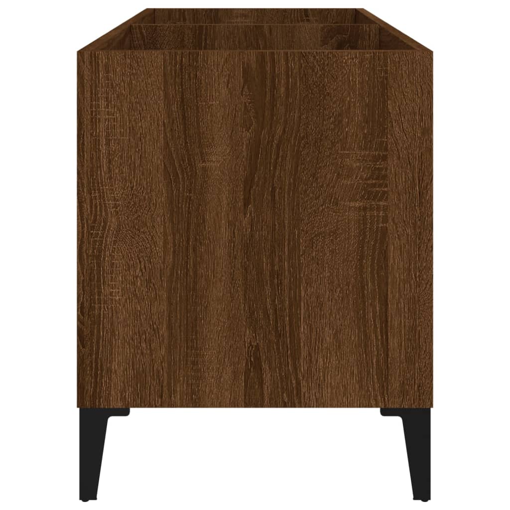 Mobile Porta Dischi Rovere Marrone 74,5x38x48 Legno Multistrato - homemem39