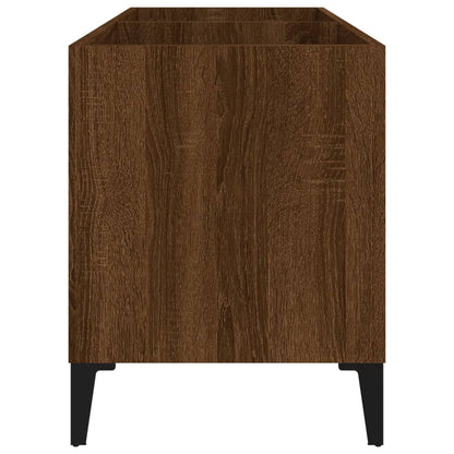 Mobile Porta Dischi Rovere Marrone 74,5x38x48 Legno Multistrato - homemem39