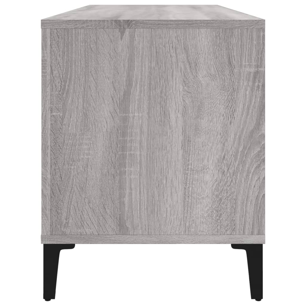 Mobile Porta Dischi Grigio Sonoma 100x38x48cm Legno Multistrato - homemem39