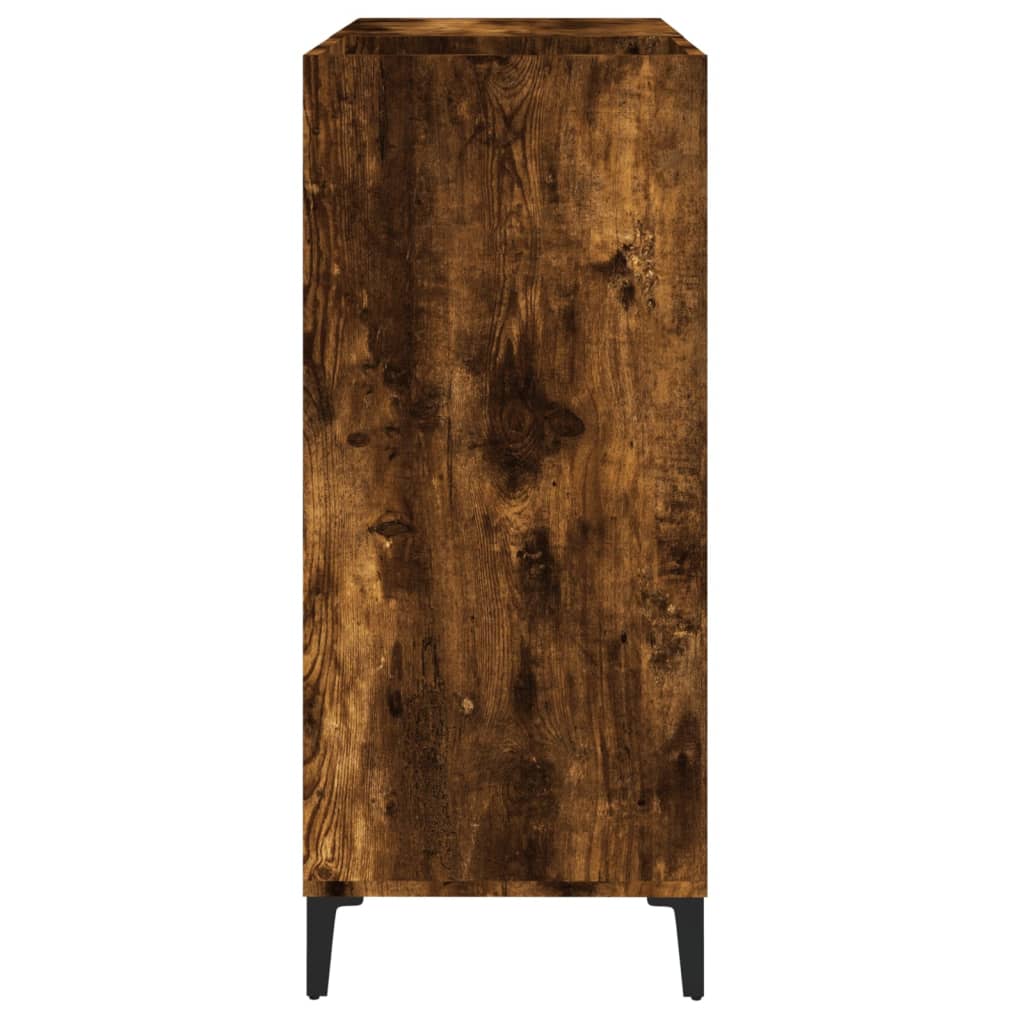 Mobile Porta Dischi Rovere Fumo 84,5x38x89 cm Legno Multistrato - homemem39