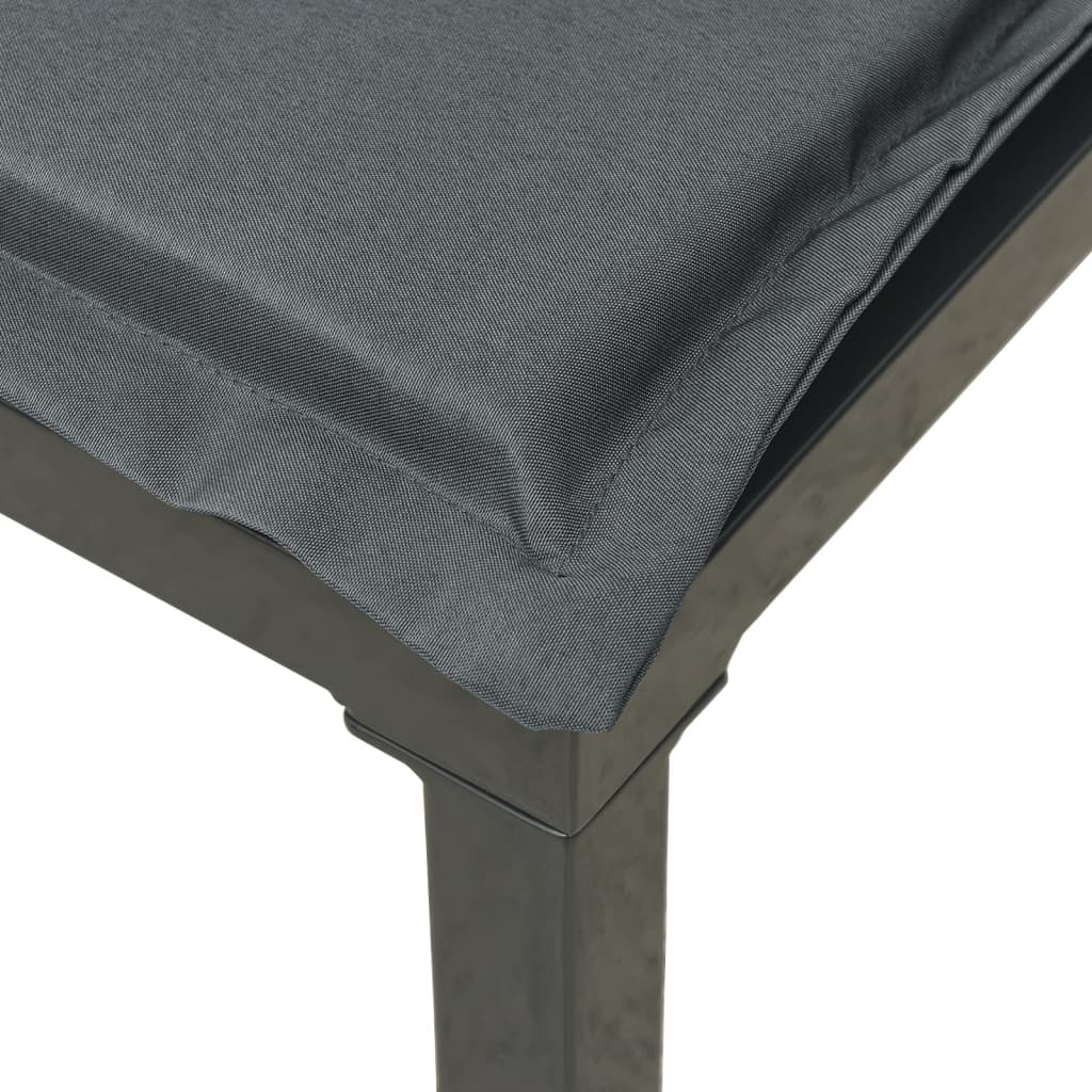 Set Salotto da Giardino 5 pz Nero e Grigio in Polyrattan | homemem39