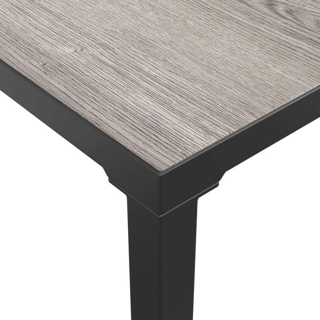 Set Salotto da Giardino 9 pz Nero e Grigio in Polyrattan | homemem39