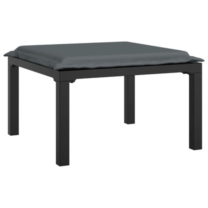 Set Salotto da Giardino 5 pz Nero e Grigio in Polyrattan | homemem39