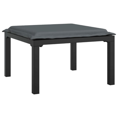 Set Salotto da Giardino 6 pz in Polyrattan Nero e Grigio | homemem39