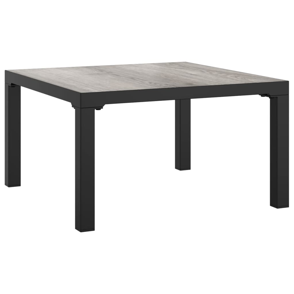 Set Salotto da Giardino 6 pz in Polyrattan Nero e Grigio | homemem39