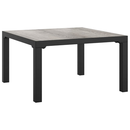 Set Salotto da Giardino 6 pz in Polyrattan Nero e Grigio | homemem39