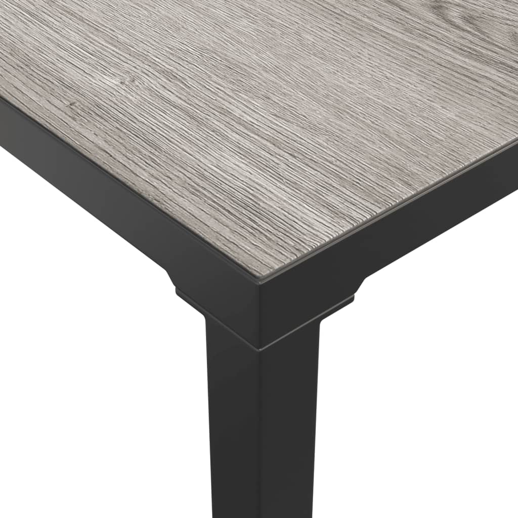 Set Salotto da Giardino 6 pz in Polyrattan Nero e Grigio | homemem39