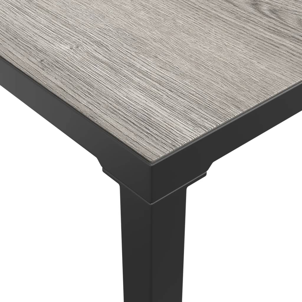 Set Salotto da Giardino 7 pz Nero e Grigio in Polyrattan | homemem39