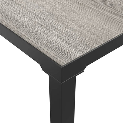 Set Salotto da Giardino 7 pz Nero e Grigio in Polyrattan | homemem39