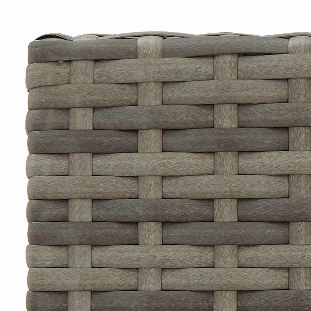 Set da Bar da Giardino 5 pz Grigio in Polyrattan | homemem39